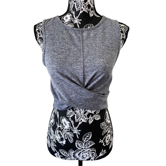 Zobha Twist Front Wide Strap Cropped Tank Top Sexy Lounge Casual - Picture 1 of 10